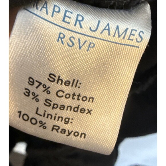 Draper James RSVP Black Corduroy Puff Sleeve Dress Tiered Wednesday Addams Goth - Picture 7 of 10